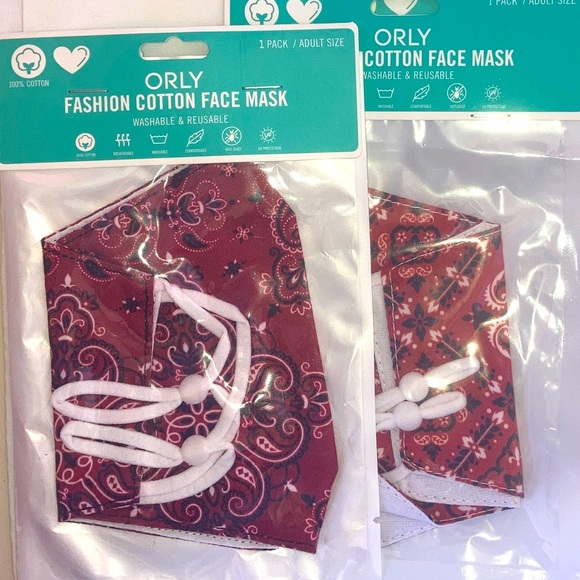 Washable Reusable COVID 100% Cotton Face Mask New - Picture 1 of 7